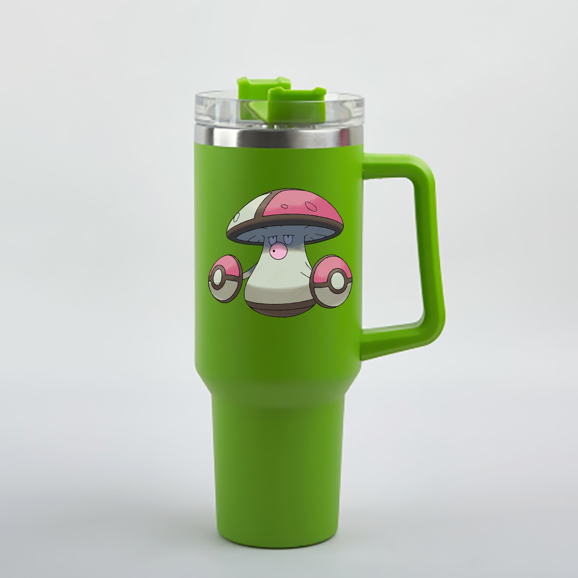 （画像用） ポケットモンスター Pokémon 1200mL車用タンブラー - クリスタルステッカー（プラスチックストロー付き）